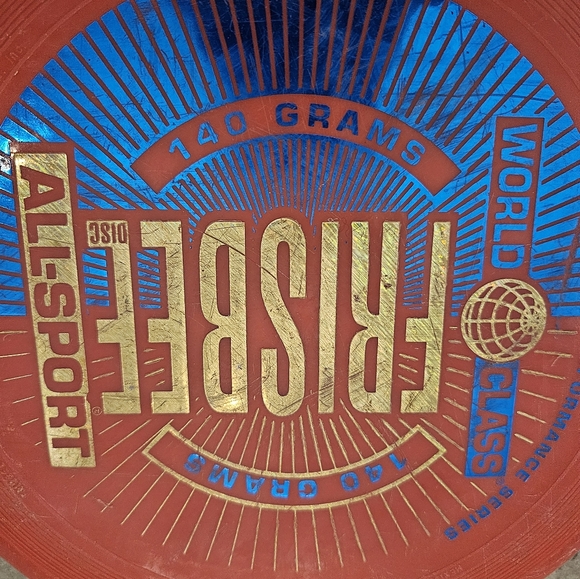 Frisbee 140 grams 1980s Mattel World Class Red - Picture 3 of 4